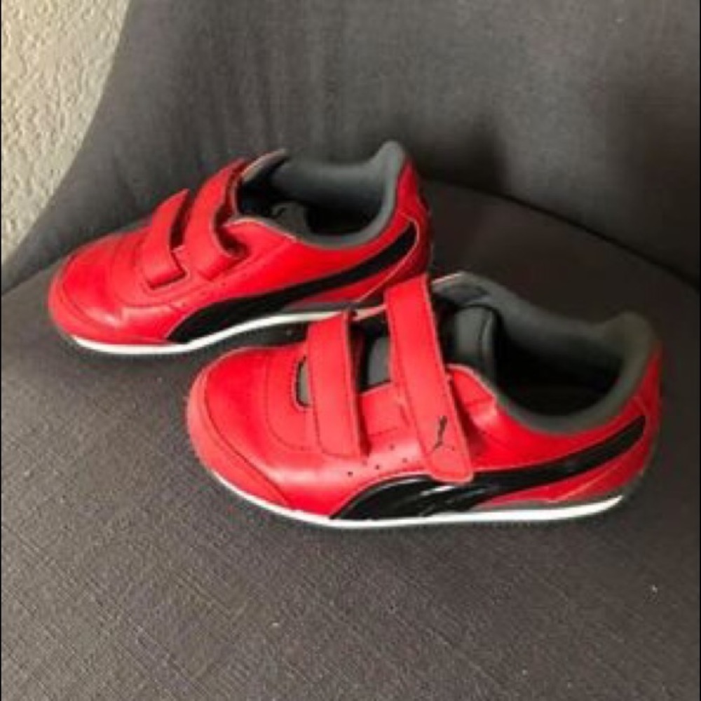 Puma red shoes, Toddler